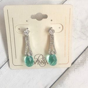 RS Covenant blue zircon and cubic zirconia New